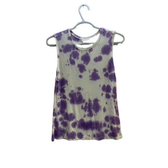 Abound purple and white tie dye tank top NWOT Multi sizes - Picture 2 of 3